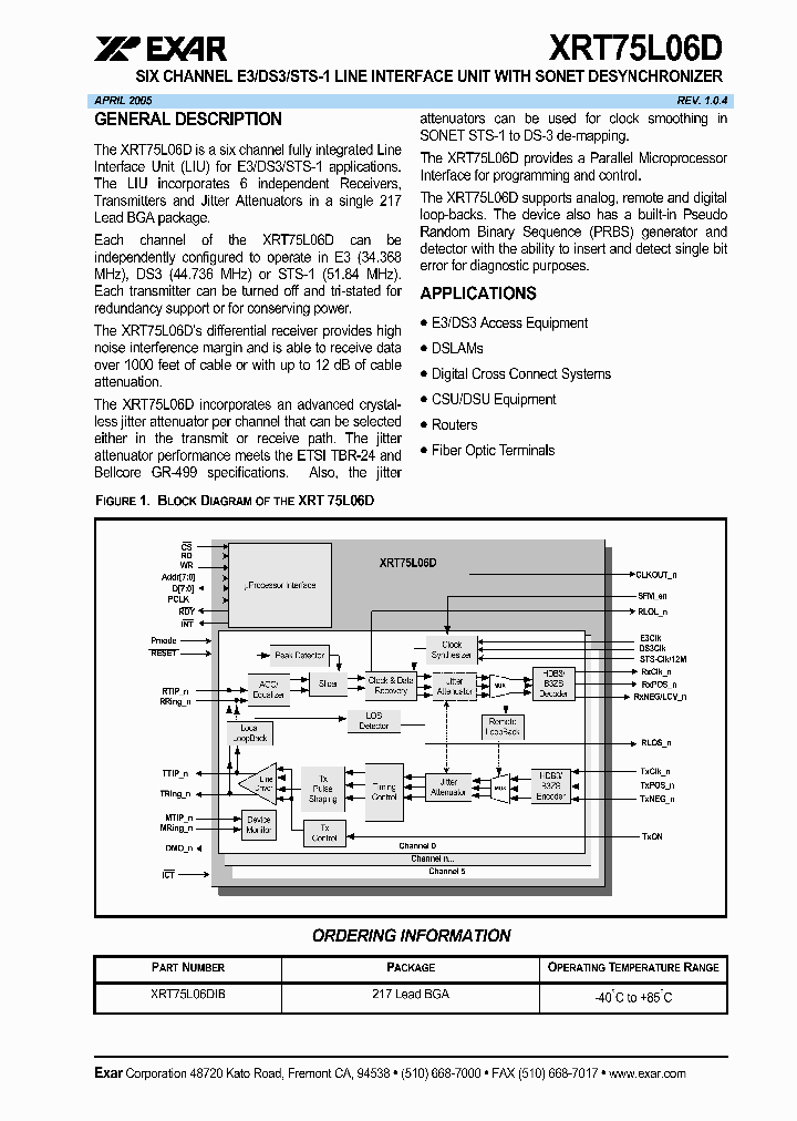 XRT75L06D_1177747.PDF Datasheet