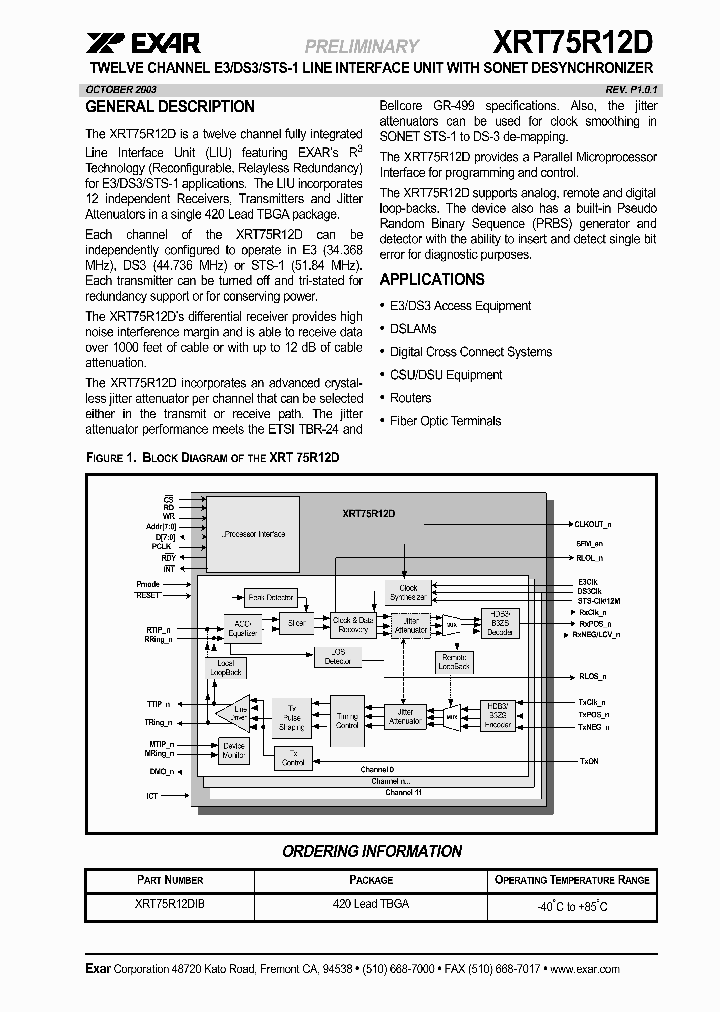 XRT75R12DIB_1338391.PDF Datasheet