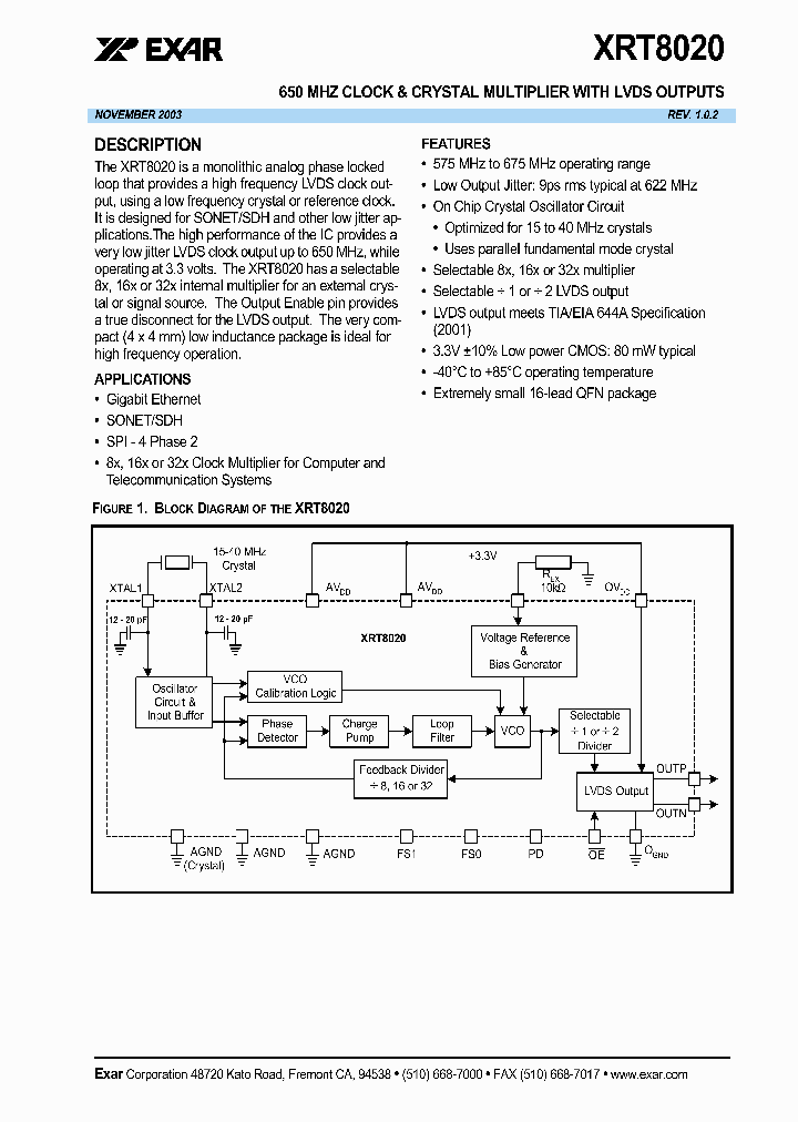 XRT8020IL_1338400.PDF Datasheet