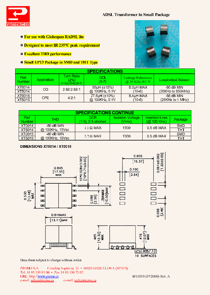 XT5015_1338499.PDF Datasheet