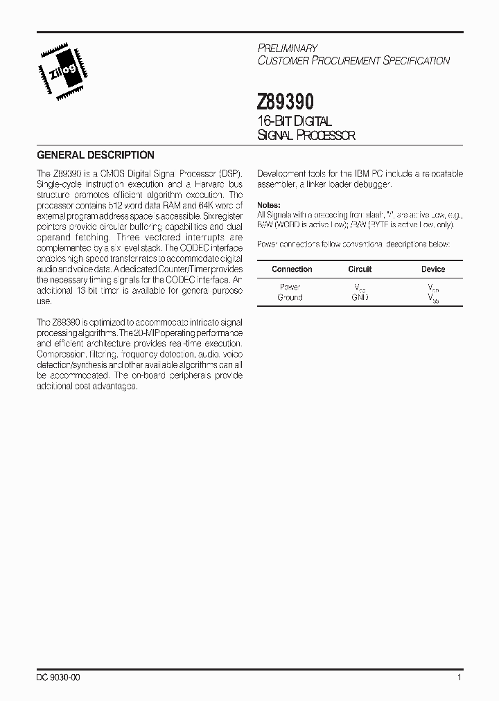 Z89390_1338935.PDF Datasheet
