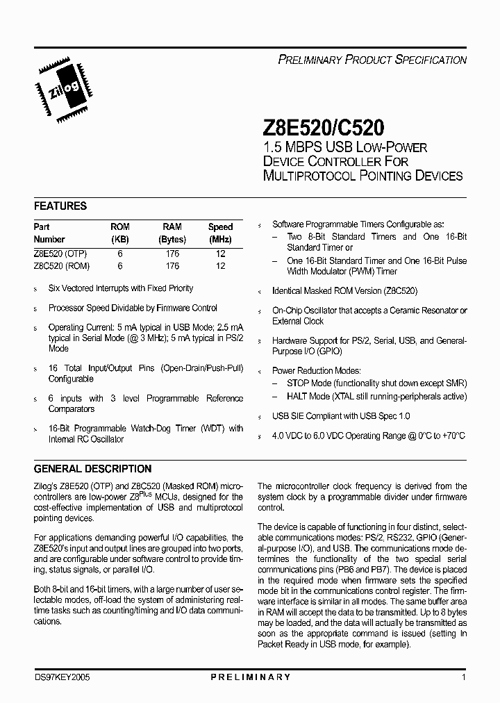 Z8E520_1172818.PDF Datasheet