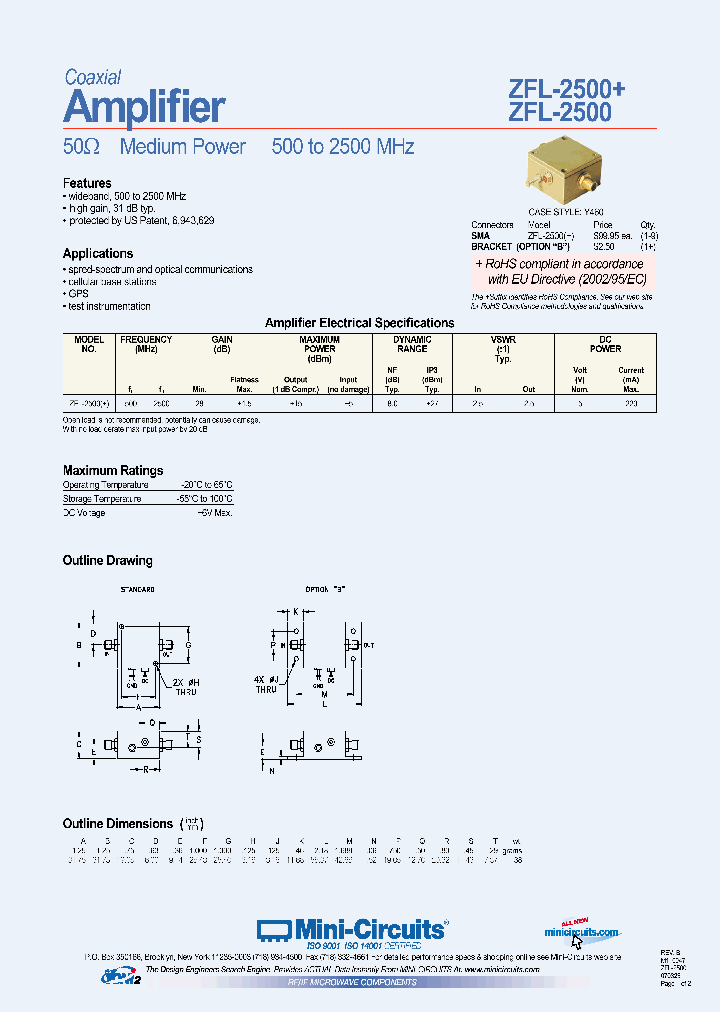 ZFL-2500_1339036.PDF Datasheet