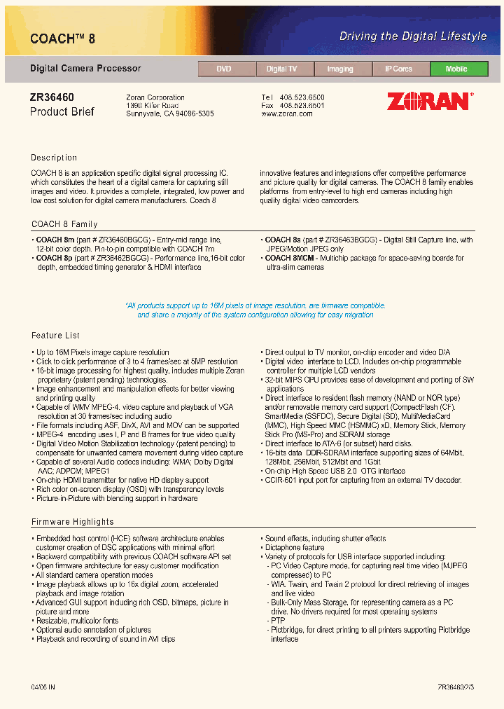 ZR36460_836885.PDF Datasheet