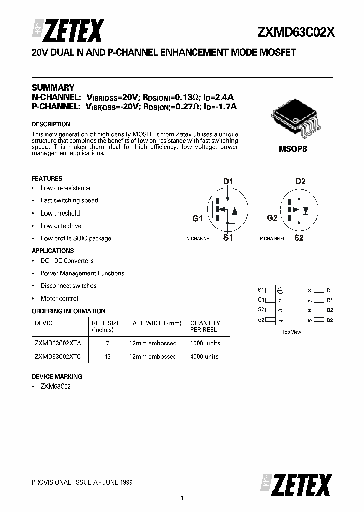 ZXMD63C02XTC_1339812.PDF Datasheet