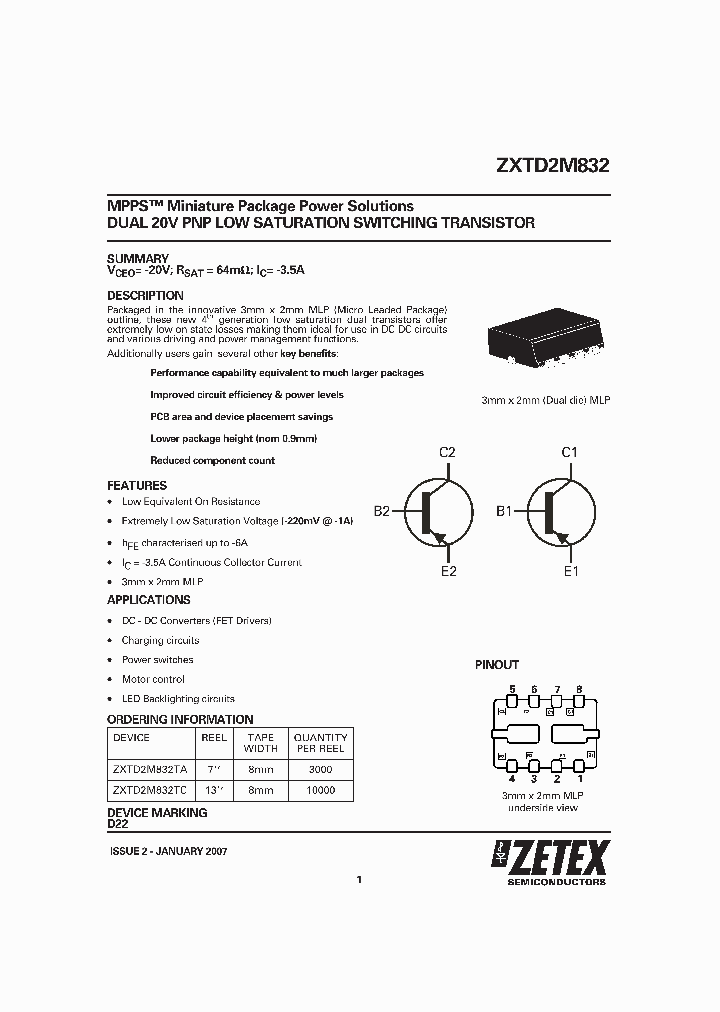 ZXTD2M83207_1339984.PDF Datasheet