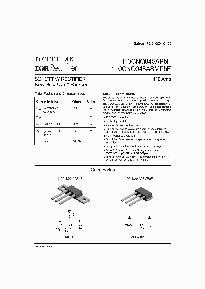 110CNQ045ASMPBF_4121789.PDF Datasheet