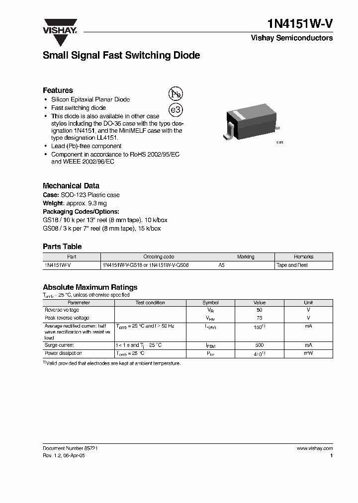 1N4151W-V_4101784.PDF Datasheet