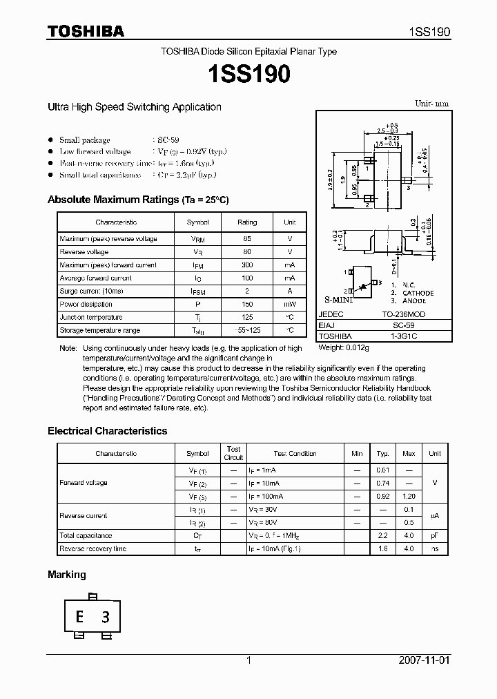 1SS19007_4126415.PDF Datasheet