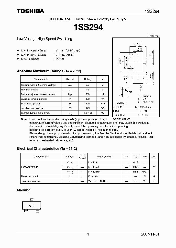 1SS29407_4126406.PDF Datasheet