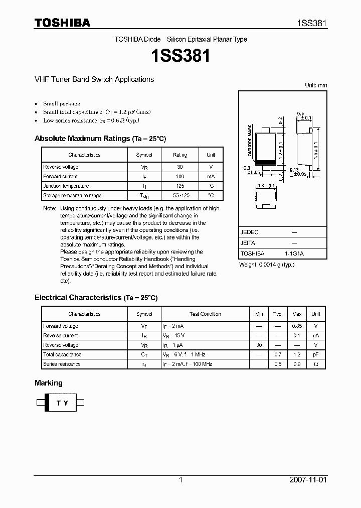 1SS38107_4126193.PDF Datasheet