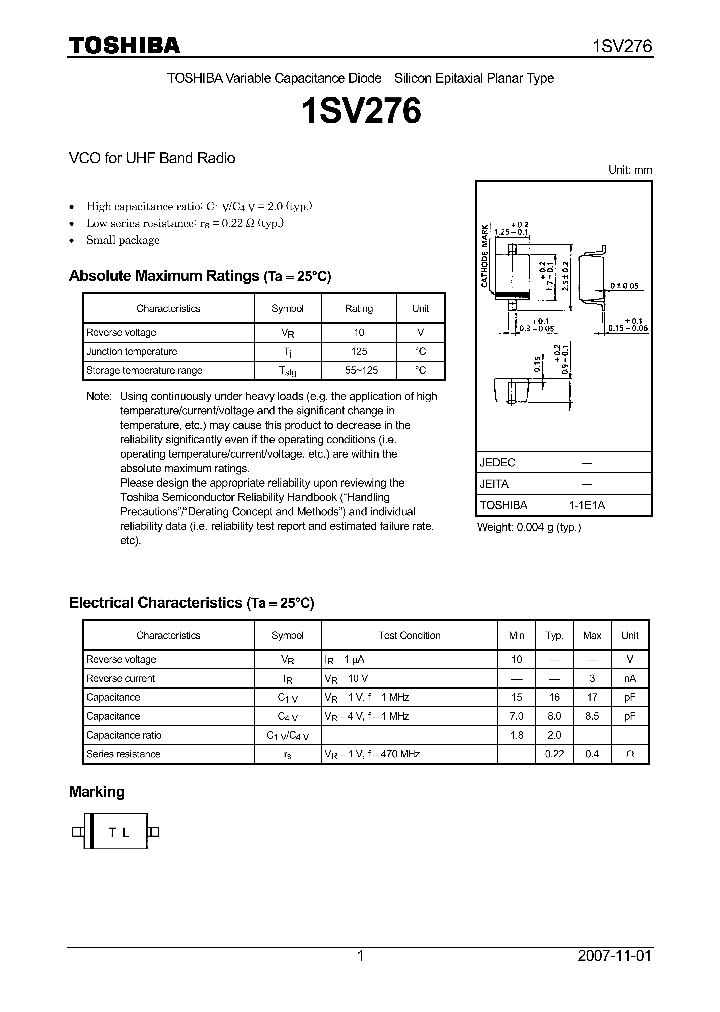 1SV27607_4124889.PDF Datasheet