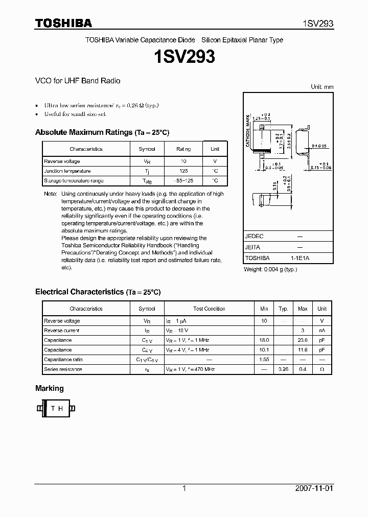1SV29307_4124880.PDF Datasheet