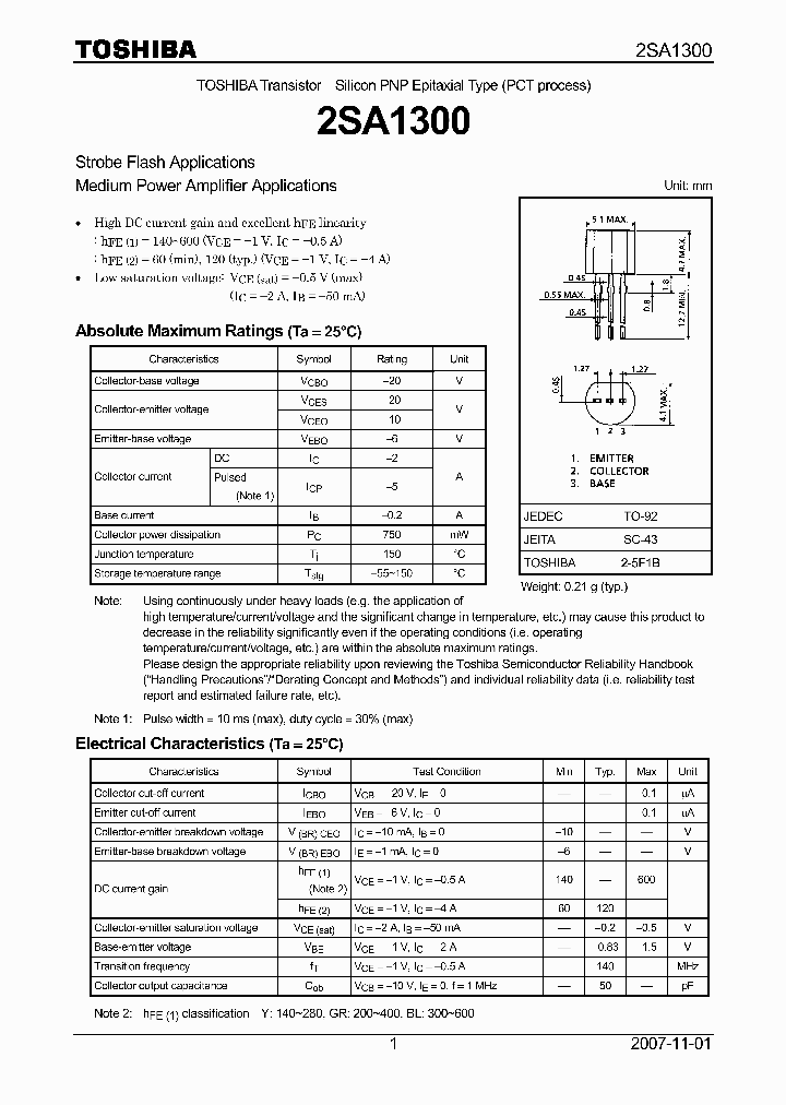 2SA1300_4109483.PDF Datasheet