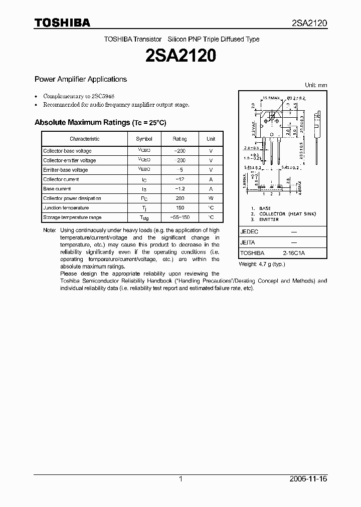2SA2120_4113239.PDF Datasheet