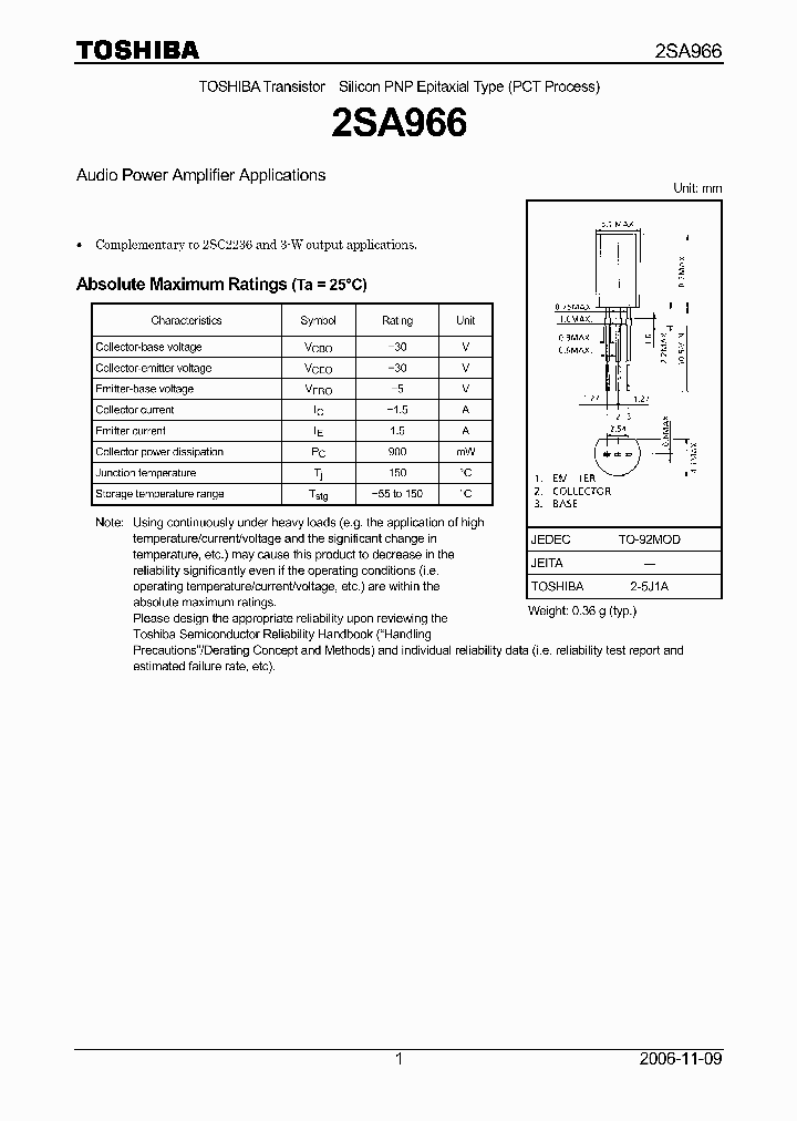2SA96607_4124645.PDF Datasheet