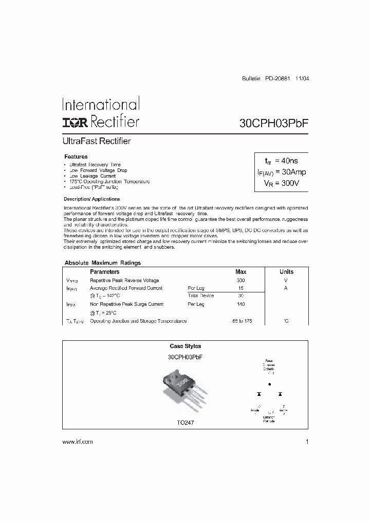 30CPH03PBF_4122681.PDF Datasheet