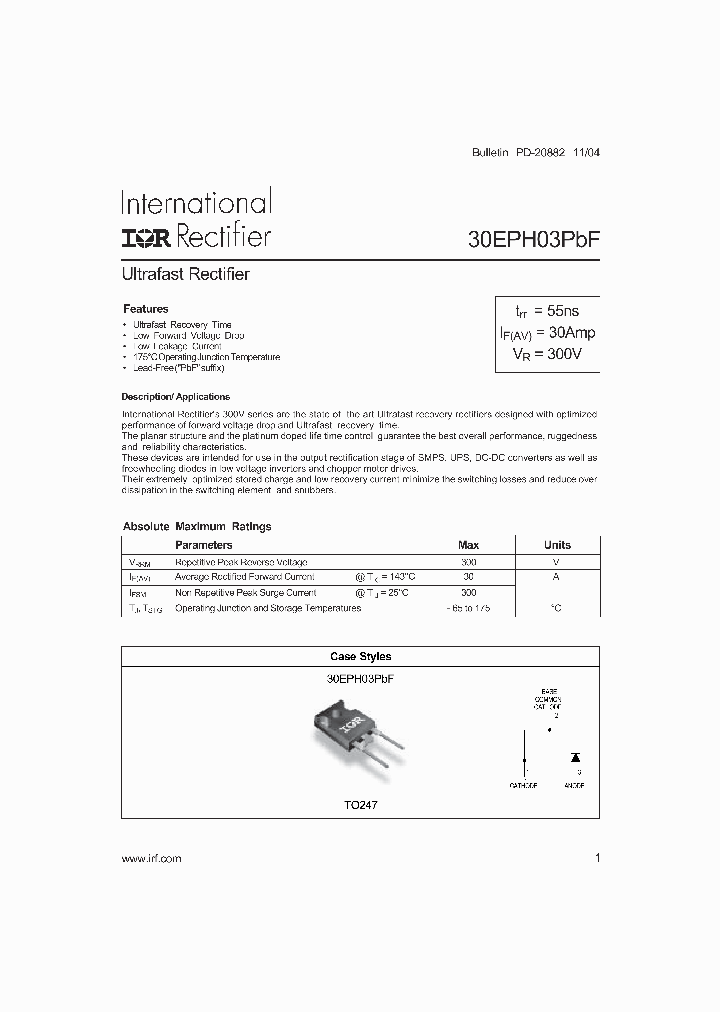 30EPH03PBF_4101190.PDF Datasheet
