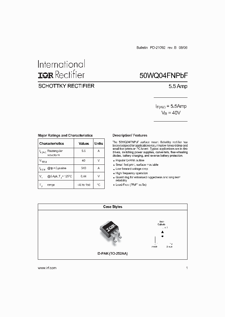 50WQ04FNPBF_4122680.PDF Datasheet