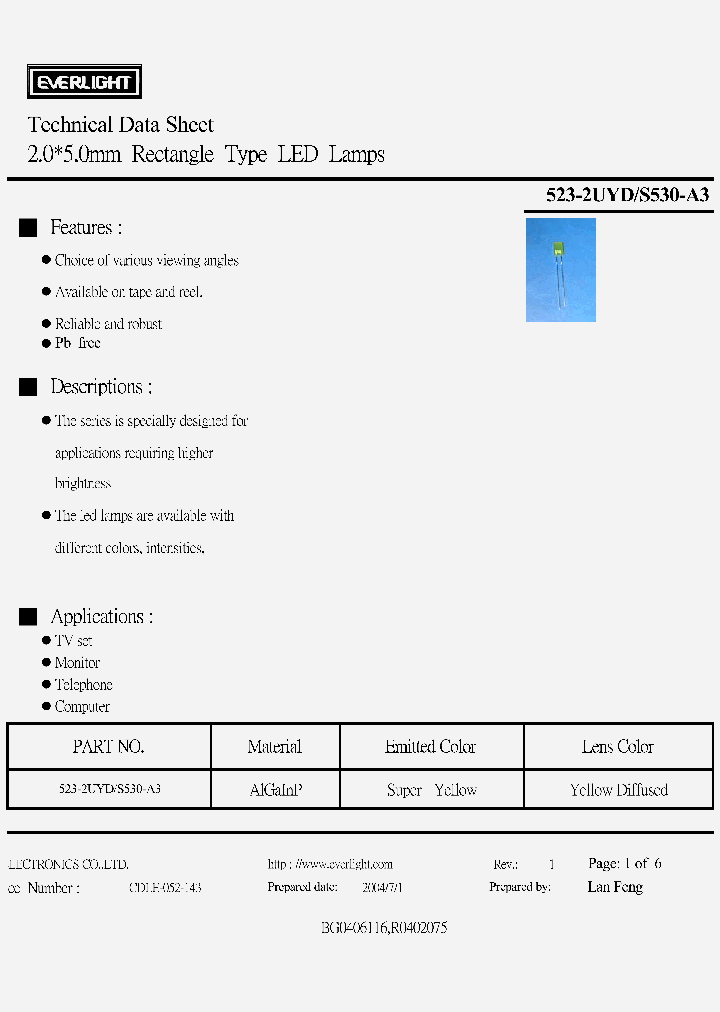 523-2UYD_4135591.PDF Datasheet