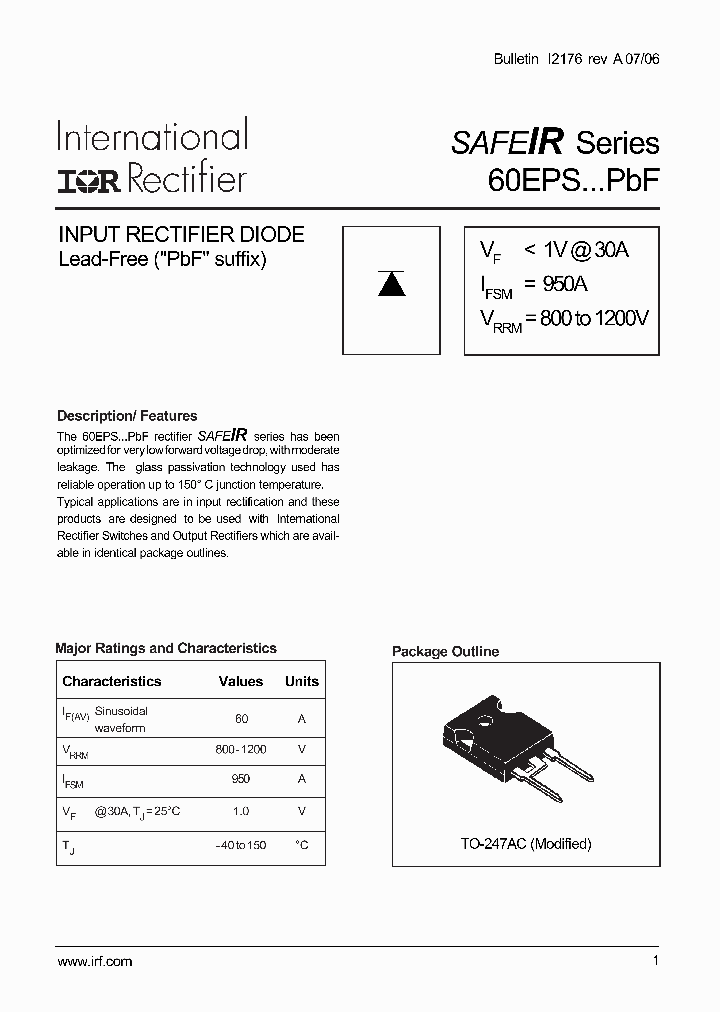 60EPSPBF_4138721.PDF Datasheet