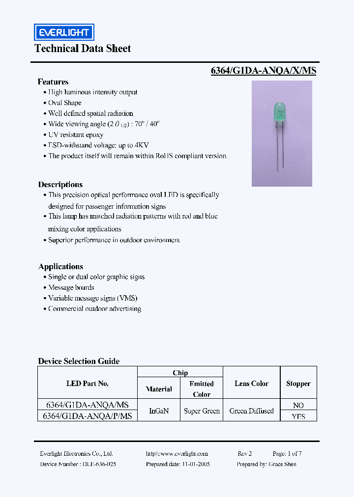 6364G1DAANQAXMS_4135568.PDF Datasheet
