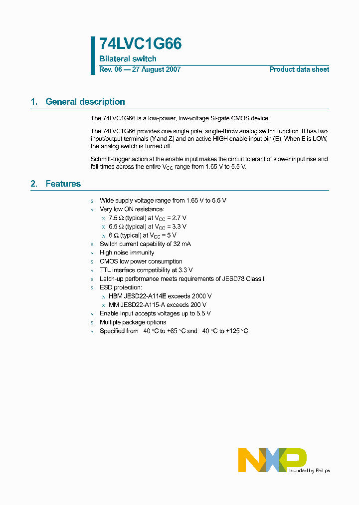 74LVC1G66GF_4128004.PDF Datasheet