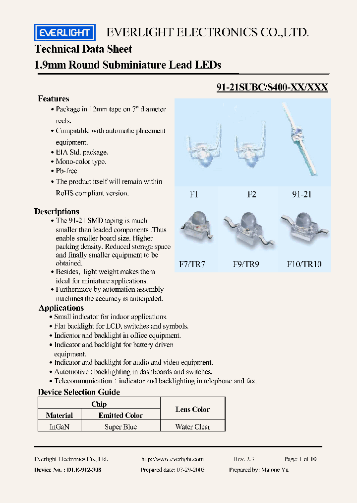 91-21SUBC_4161771.PDF Datasheet