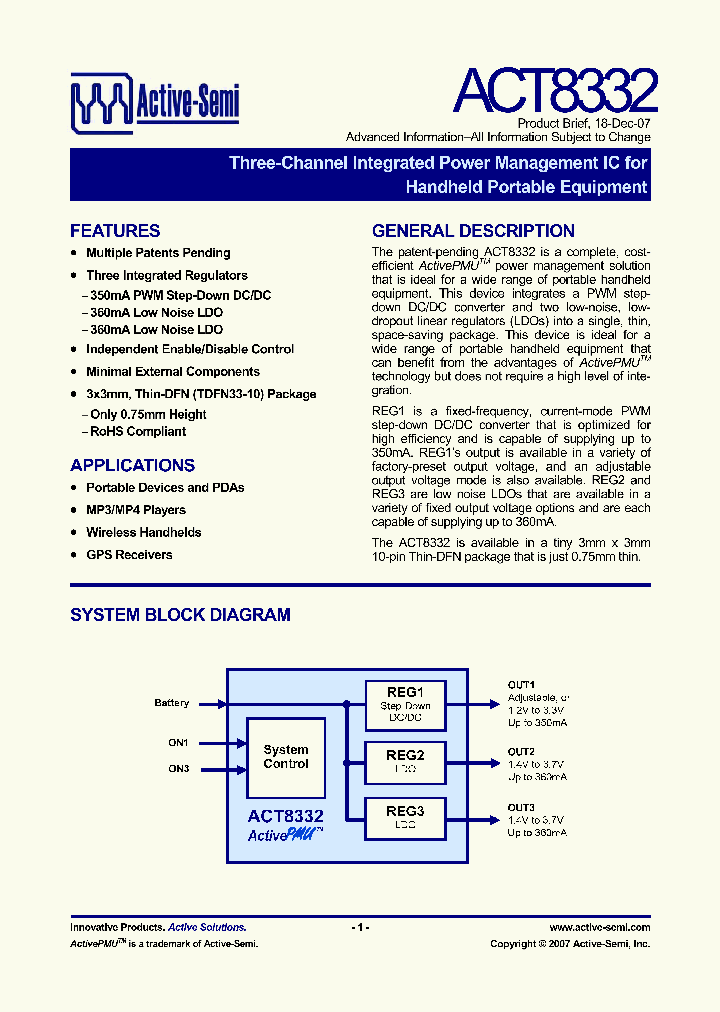 ACT8332_4142800.PDF Datasheet