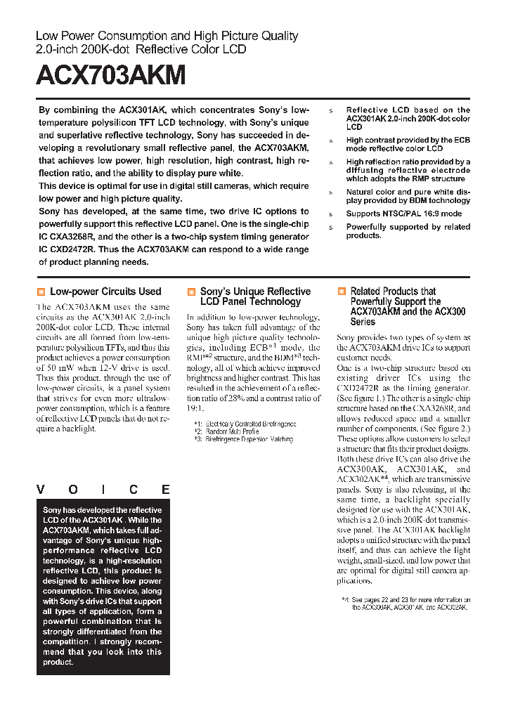 ACX703AKM_4157392.PDF Datasheet