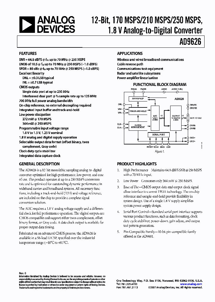 AD9626_4108560.PDF Datasheet