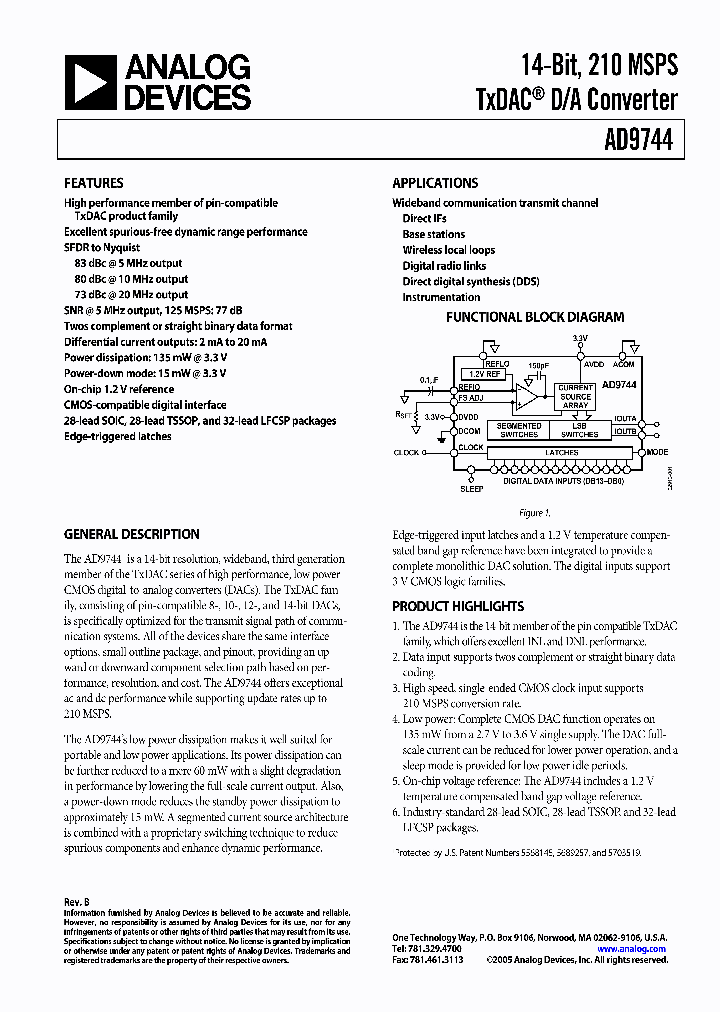 AD9744ARZ1_4144459.PDF Datasheet