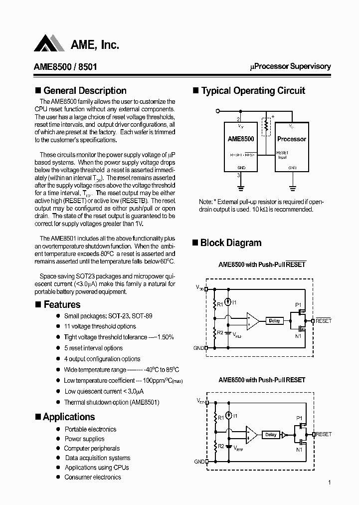 AME8501AEFTCE20_4154628.PDF Datasheet