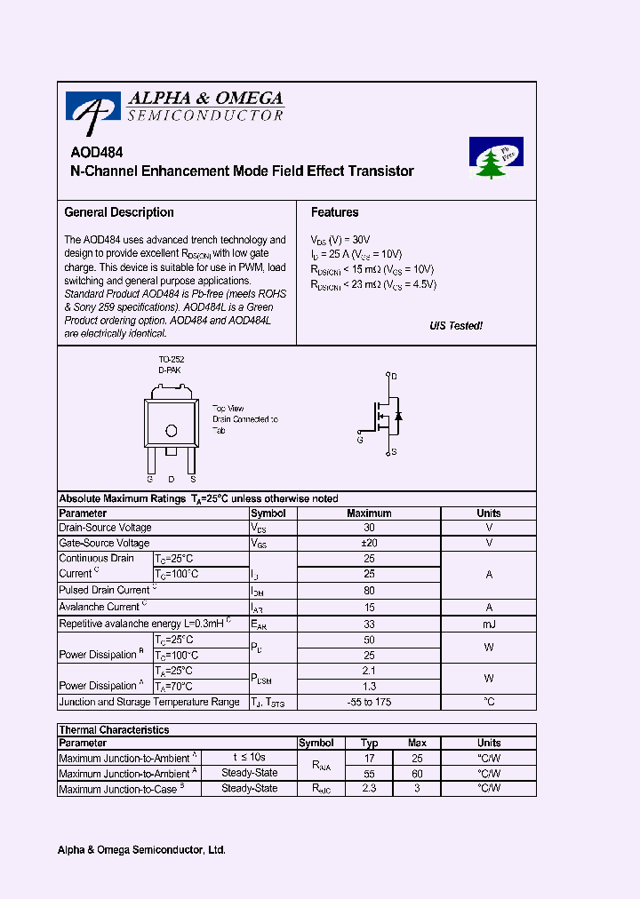 AOD484_4132739.PDF Datasheet