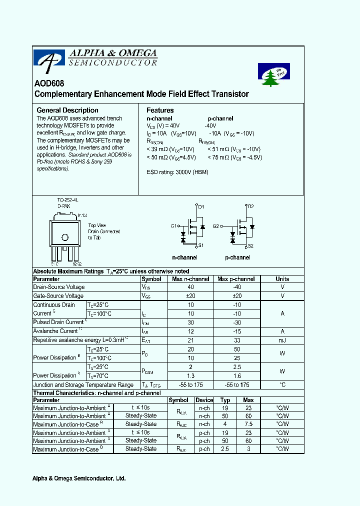 AOD608_4130679.PDF Datasheet