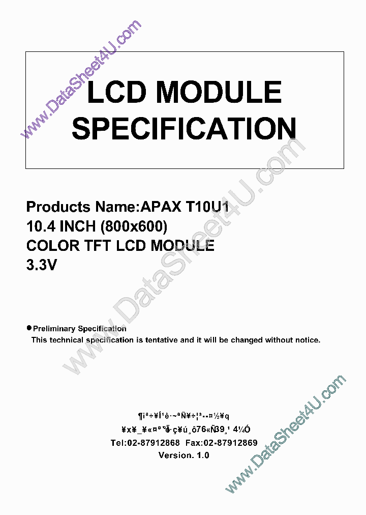 APAXT10U1_4100842.PDF Datasheet