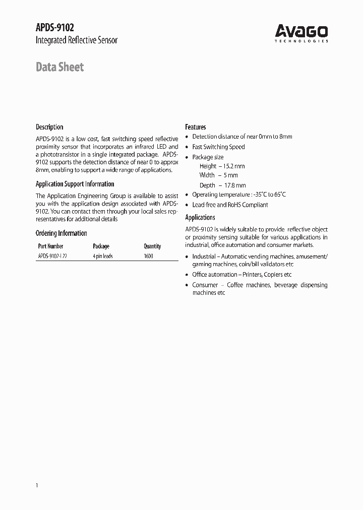 APDS-9102_4111830.PDF Datasheet