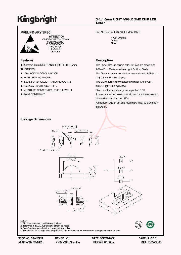 APFA3010SEEVGAPBAC_4158563.PDF Datasheet