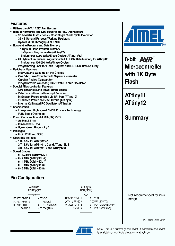 ATTINY1107_4147411.PDF Datasheet