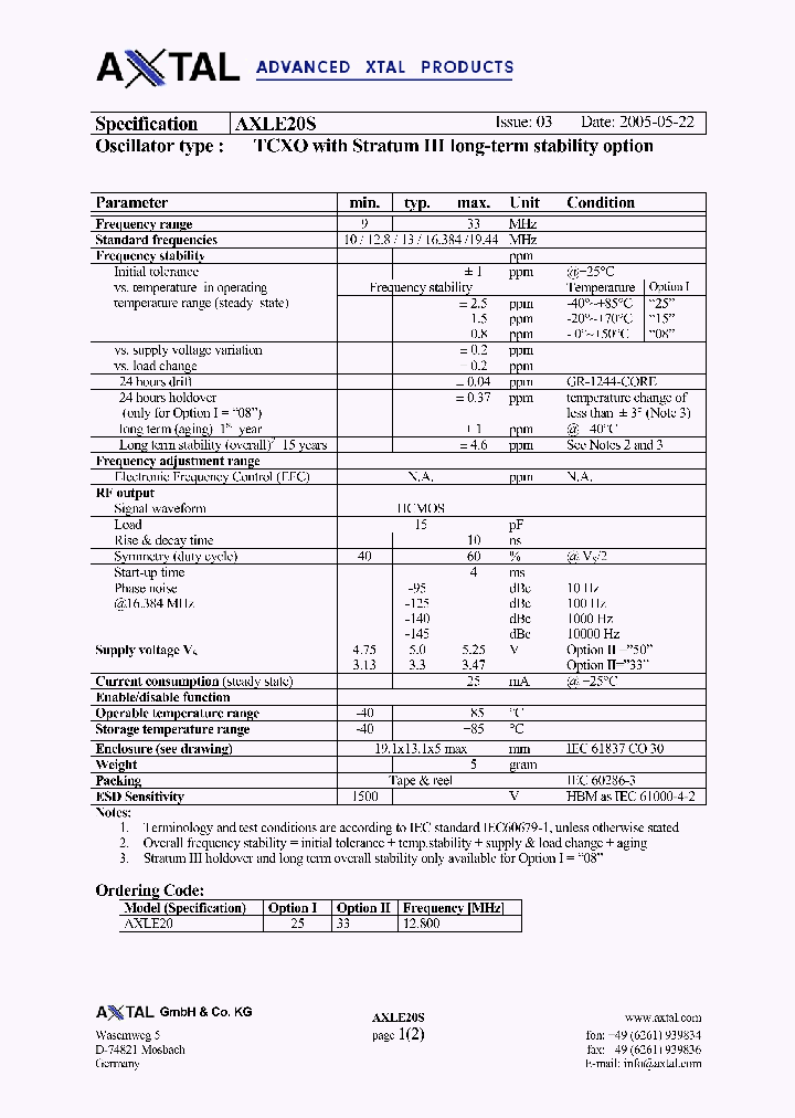 AXLE20S_4155832.PDF Datasheet