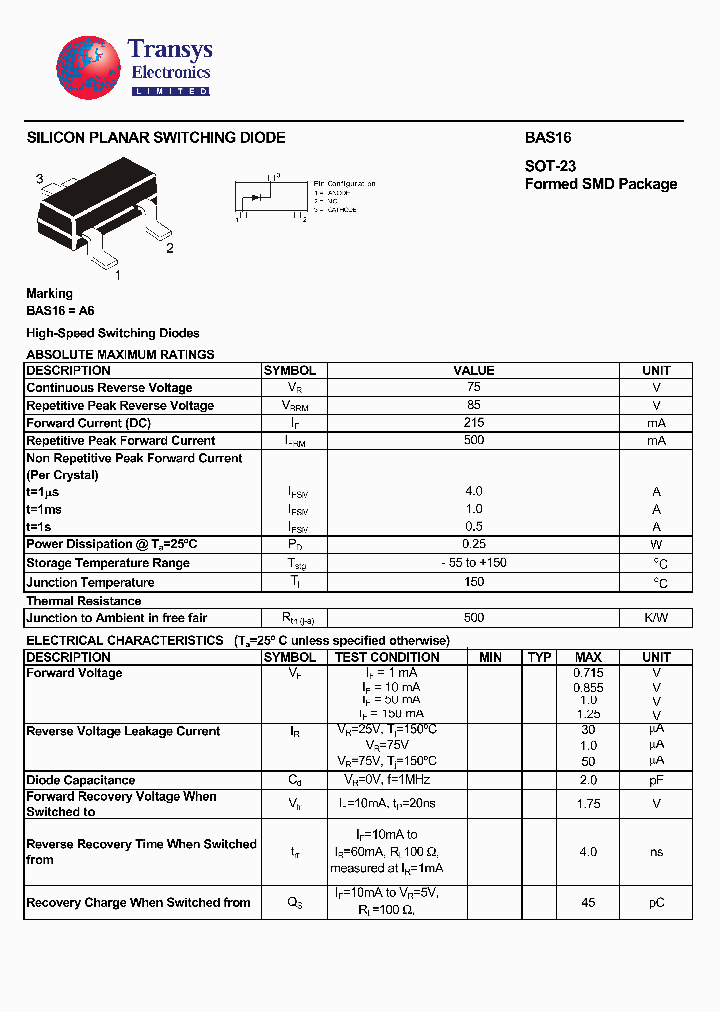 BAS16_4145812.PDF Datasheet