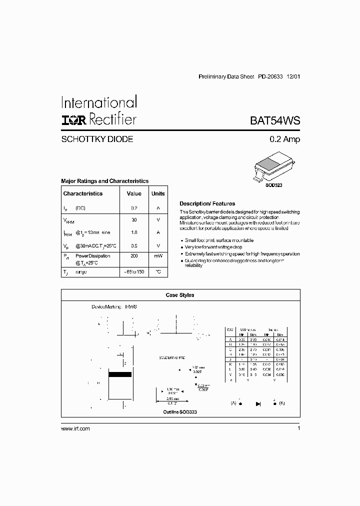 BAT54WS_4106101.PDF Datasheet