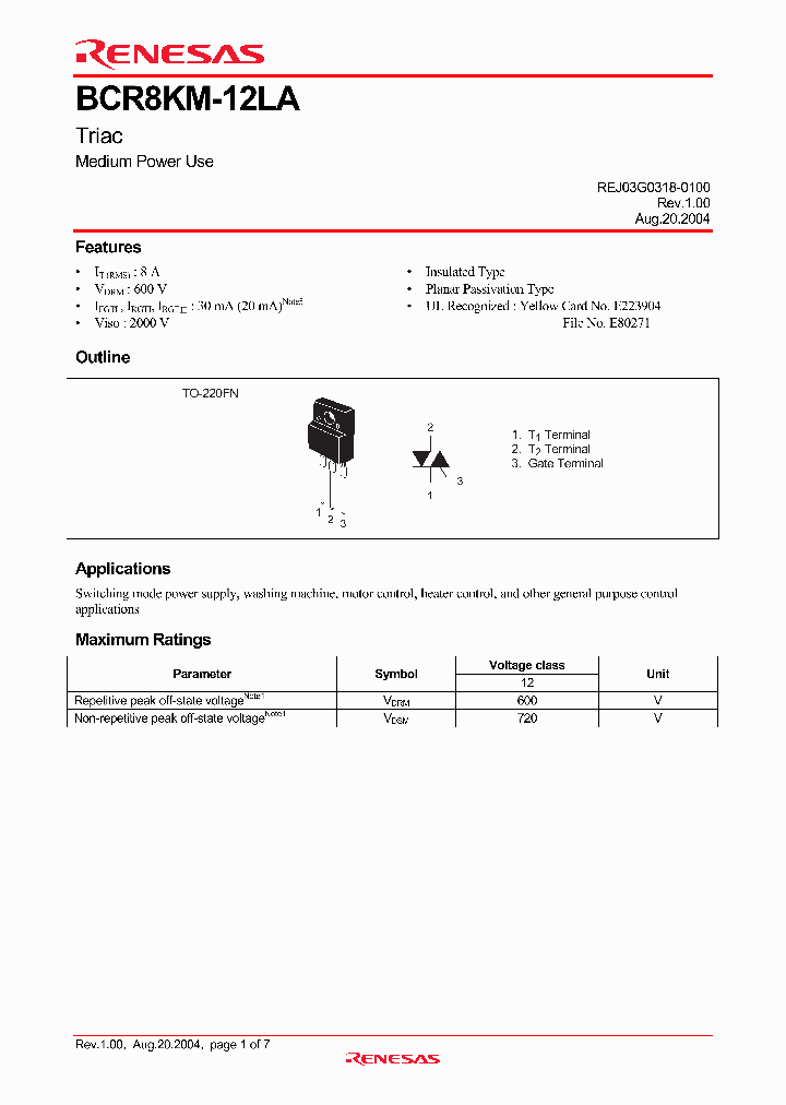 BCR8KM-12LA-A8_4132387.PDF Datasheet