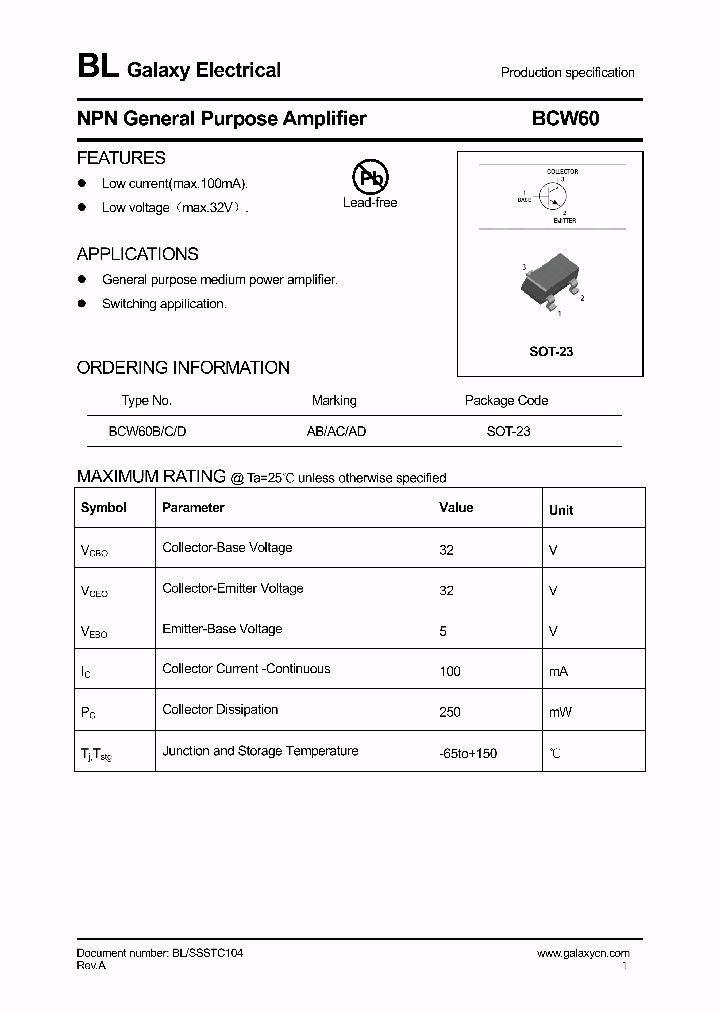 BCW60_4146288.PDF Datasheet