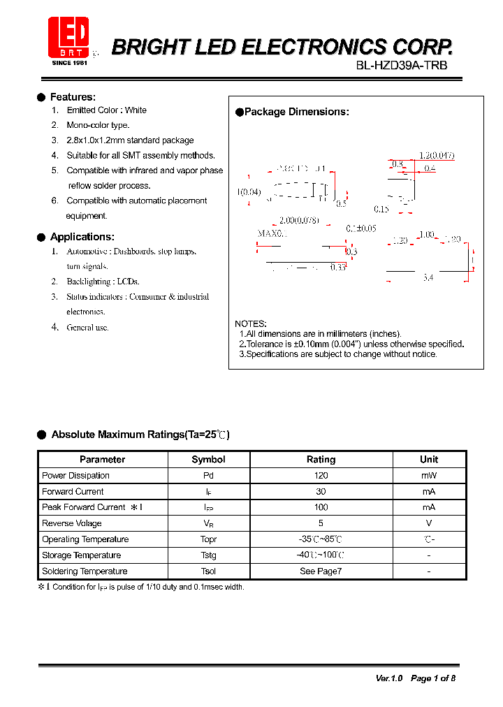 BL-HZD39A-TRB_4138090.PDF Datasheet