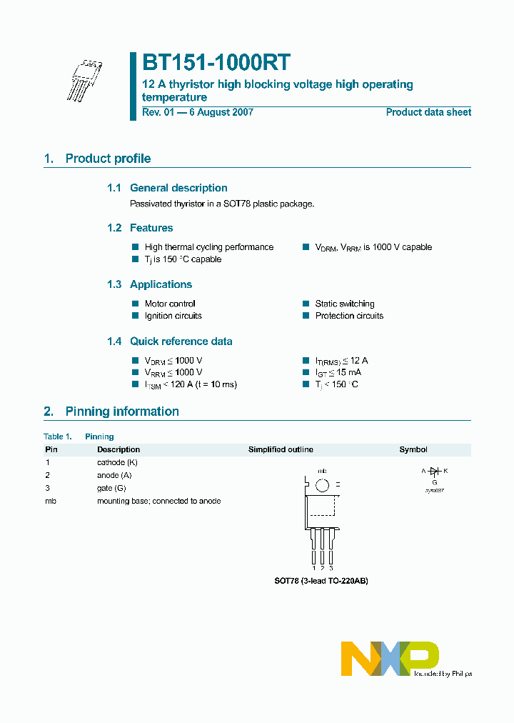 BT151-1000RT_4124263.PDF Datasheet