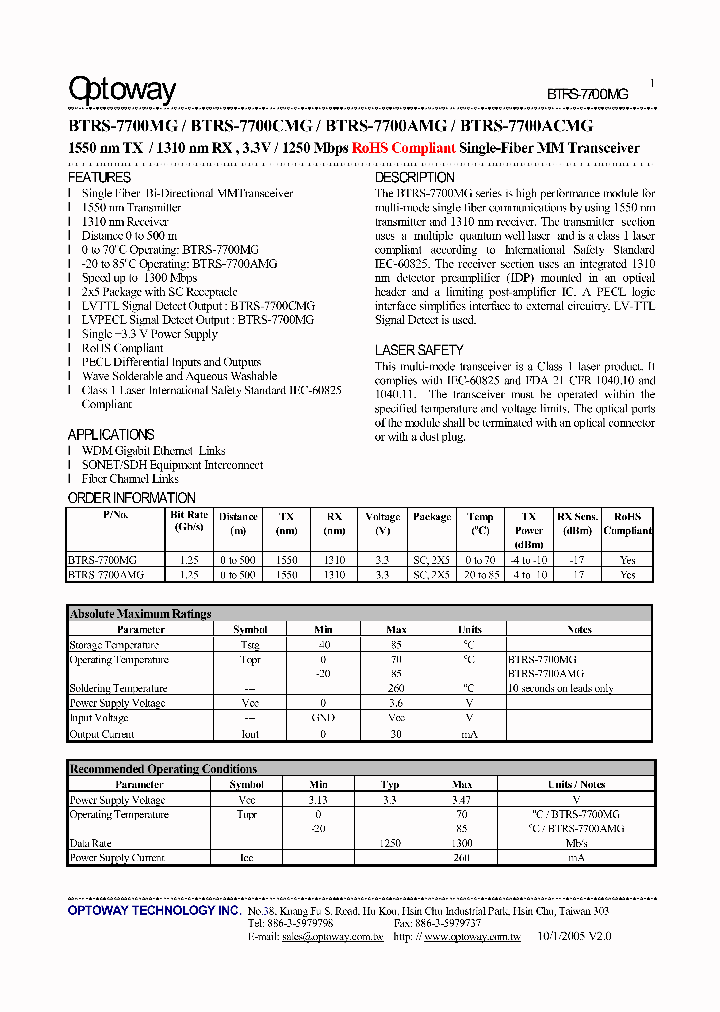 BTRS-7700MG_4119419.PDF Datasheet