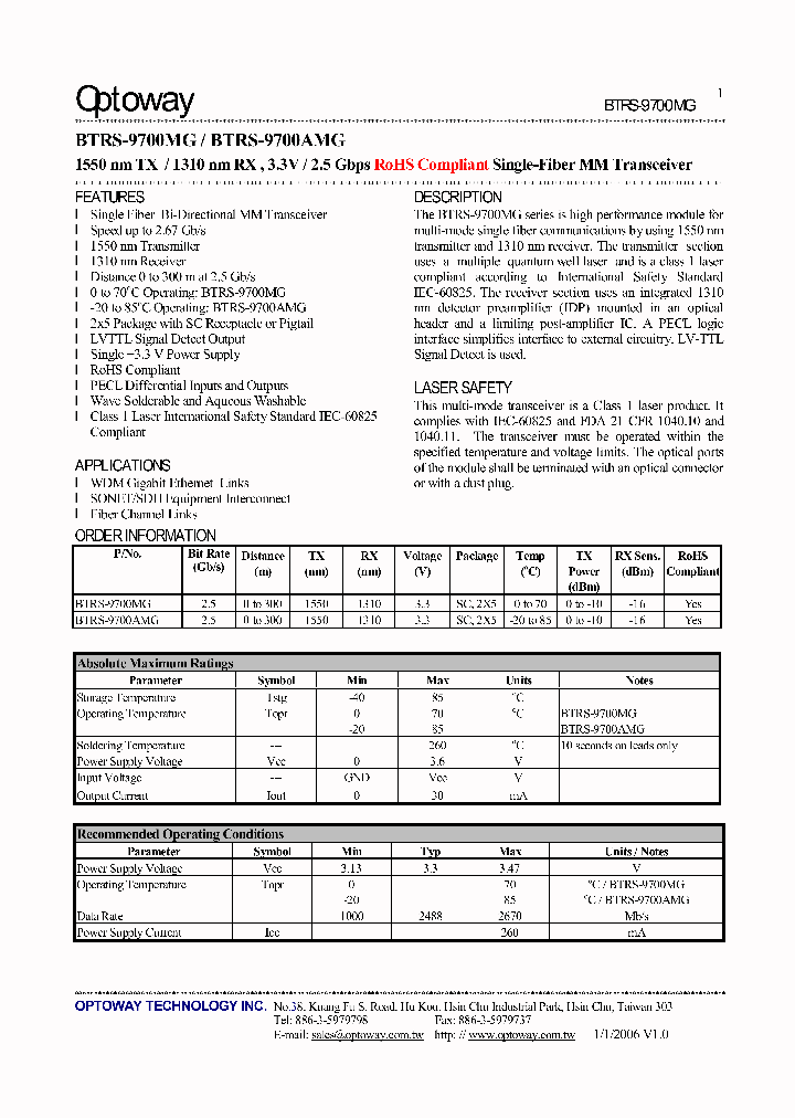 BTRS-9700MG_4119371.PDF Datasheet