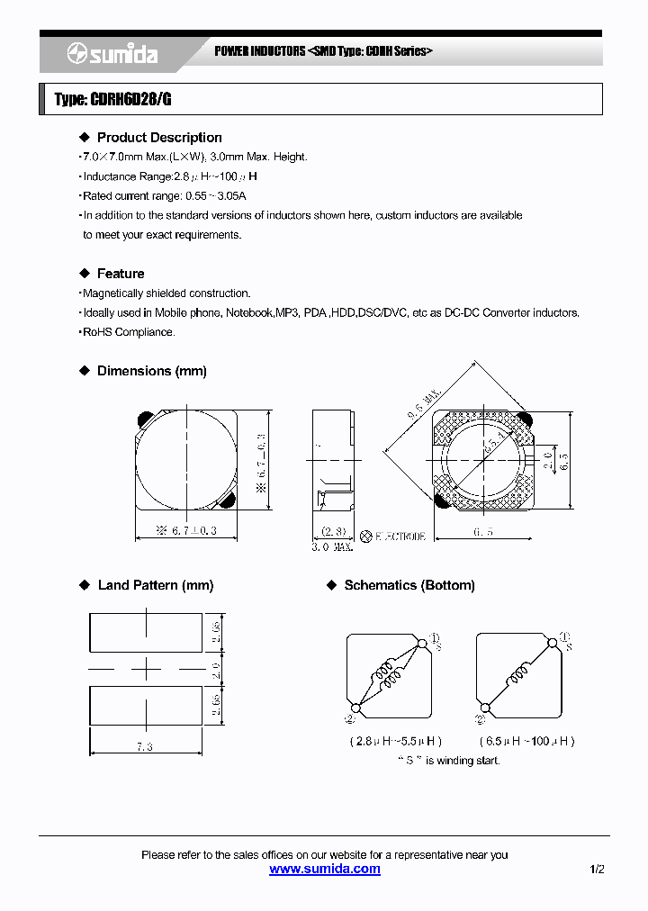 CDRH6D2806_4137684.PDF Datasheet