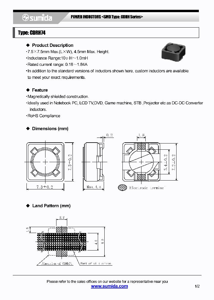 CDRH7406_4137517.PDF Datasheet